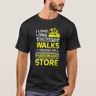 Camiseta Eu Adoro Longos Românticos Caminhando Pela Rua De 