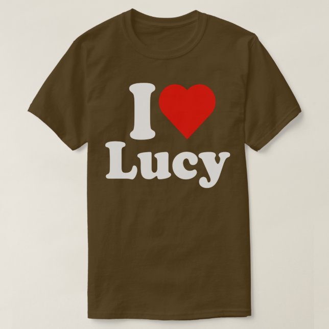 Camiseta Eu adoro Lucy Lucille Love Tee 1 (Frente do Design)