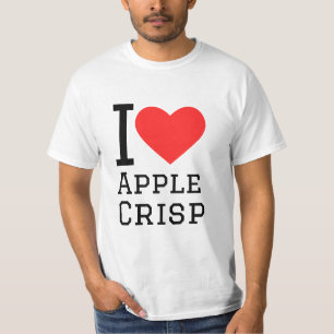 Camiseta Eu adoro maçã crocante