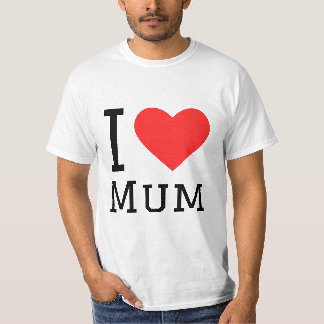 Camiseta Eu adoro mãe (Frente)