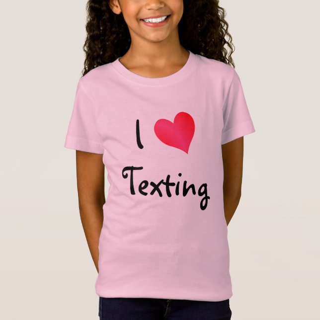Camiseta Eu adoro mandar SMS (Frente)