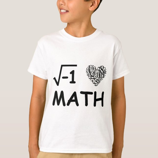 Camiseta Eu adoro matemática (Frente)