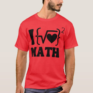 Camiseta Eu adoro matemática