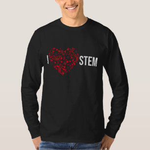 Camiseta Eu adoro matemática de engenharia de tecnologia ST
