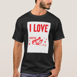 Camiseta Eu Adoro Matemática E Borboletas