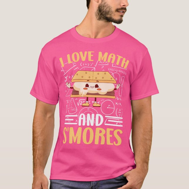 Camiseta Eu Adoro Matemática E Esmagadores Acampamento De M (Frente)