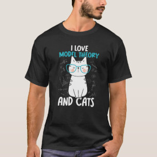 Camiseta Eu adoro Matemática e Gatos Teoria 1