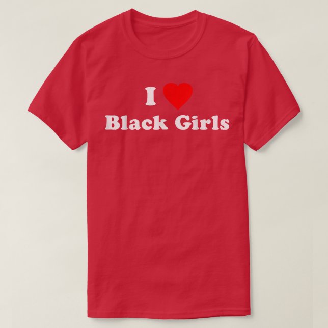 Camiseta Eu Adoro Meninas Negras (Frente do Design)