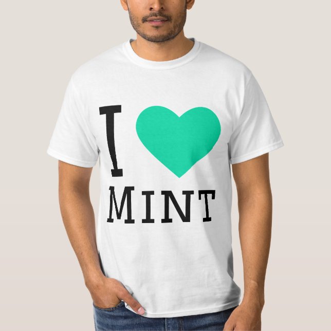 Camiseta Eu adoro menta (Frente)