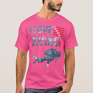 Camiseta Eu Adoro Mergulhadores E Mergulho De Scuba