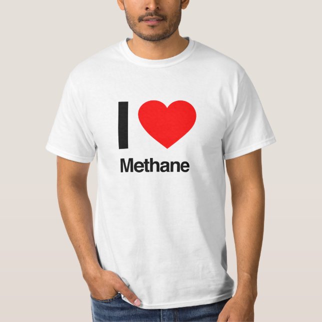 Camiseta Eu adoro metano (Frente)