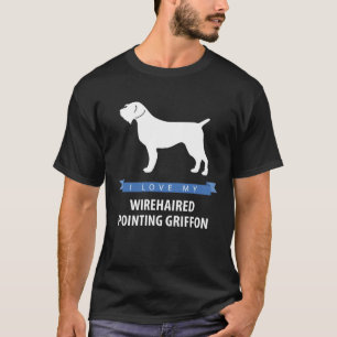 Camiseta Eu Adoro Meu Cabeado Apontando Griffon