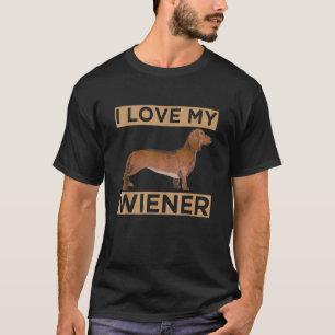 Camiseta Eu adoro meu cachorro-desfiado-desajeitado para os