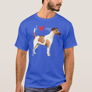 Camiseta Eu adoro meu suave terrier de raposa
