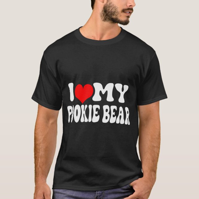 Camiseta Eu adoro meu urso de pookie (Frente)