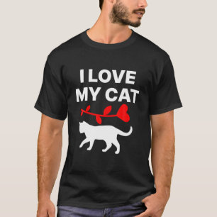 Camiseta Eu Adoro Minha Gata Bonita Presente Para Os Amante