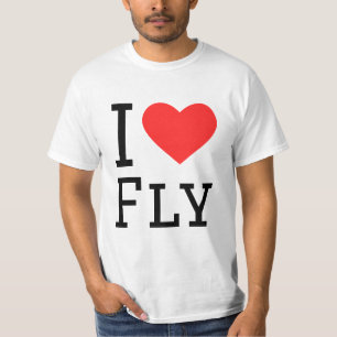 Camiseta Eu adoro mosca