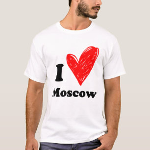 Camiseta Eu adoro Moscou T-Shirt