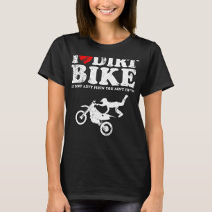Camiseta Eu adoro moto de sujeira se a saia não está voando