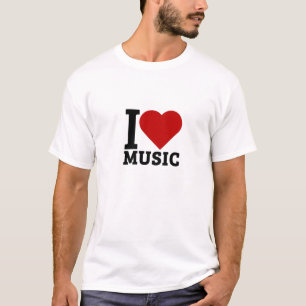 Camiseta Eu adoro música