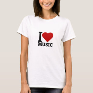 Camiseta Eu adoro música