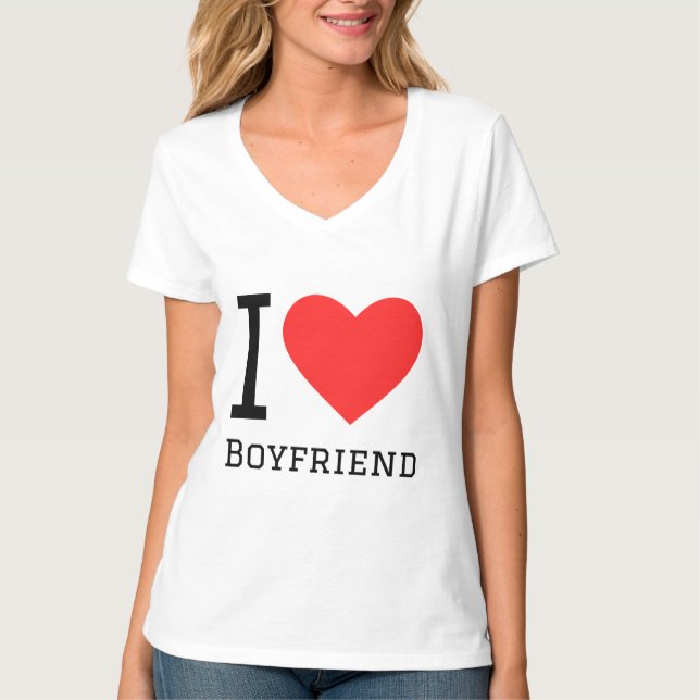 Camiseta Eu adoro namorado (Frente)
