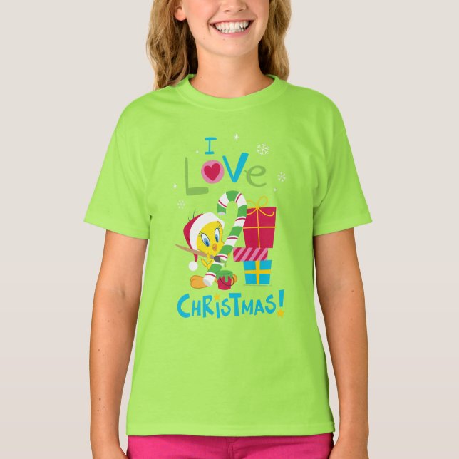 Camiseta Eu adoro Natal - TWEETY™ (Frente)