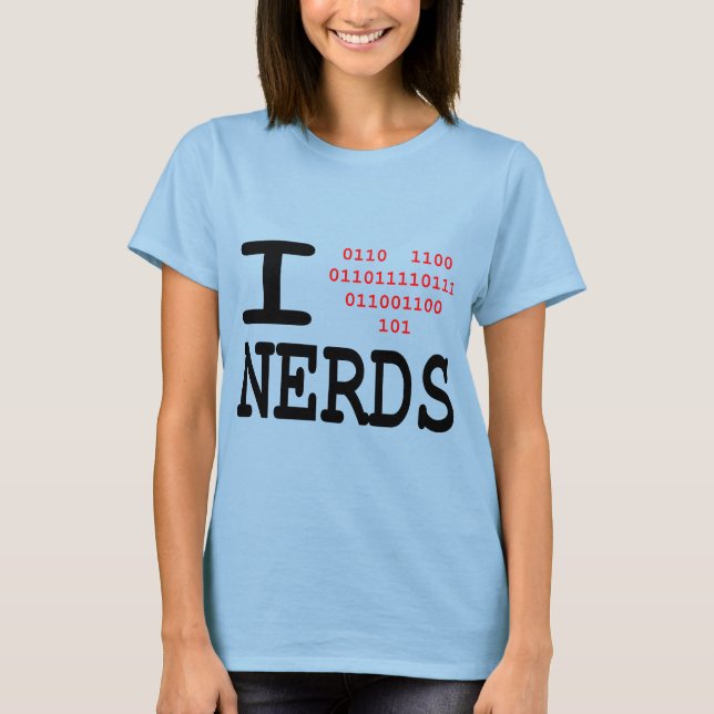 Camiseta Eu adoro nerd... (Frente)