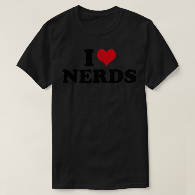 Camiseta Eu adoro Nerd de Nerd (Frente do Design)