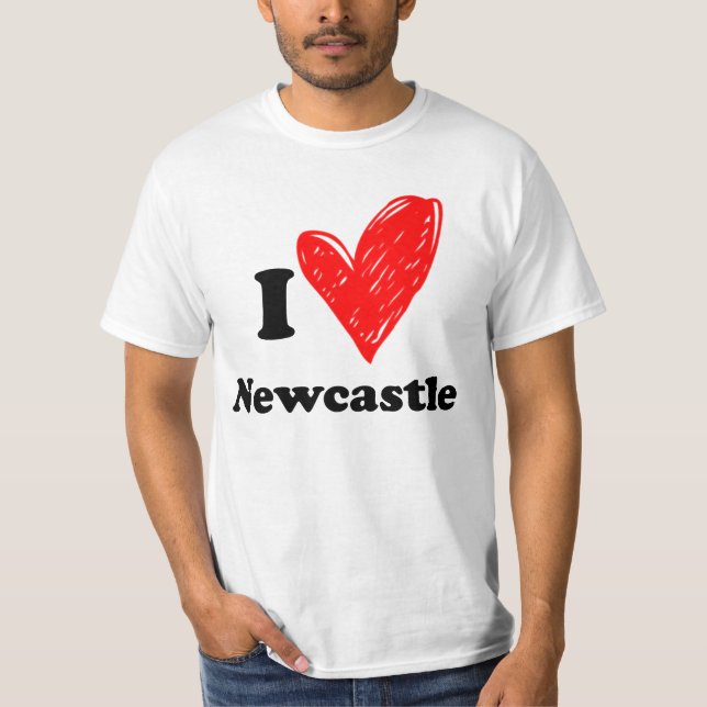 Camiseta Eu adoro Newcastle T-Shirt (Frente)