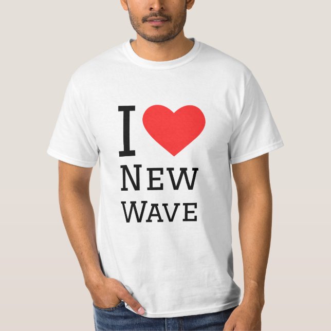 Camiseta Eu adoro nova onda (Frente)