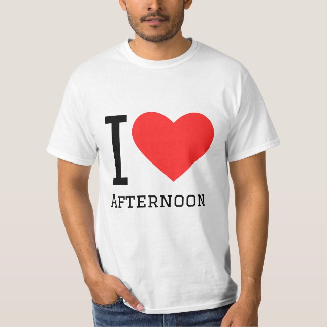 Camiseta Eu adoro o adesivo da tarde (Frente)