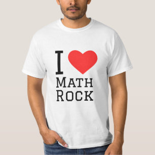 Camiseta Eu adoro o adesivo do rock rock