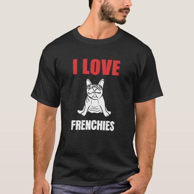 Camiseta Eu adoro o Animal Keeper francês e (Frente)