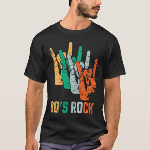 Camiseta Eu adoro o anos 80 Rock Retro anos 80 Menina Costu