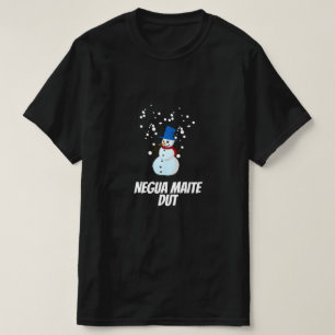 Camiseta Eu adoro o Basco de inverno, Negua Maite Dut