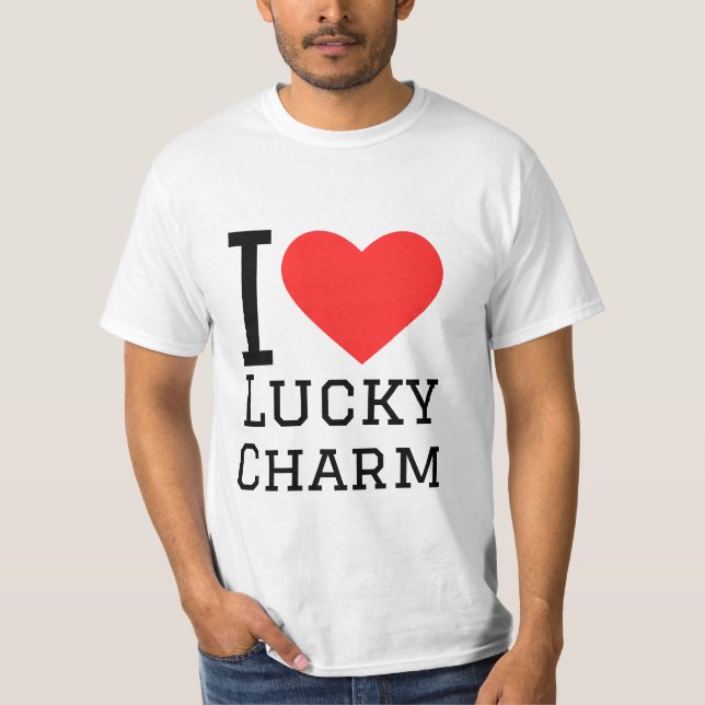 Camiseta Eu adoro o charme da sorte (Frente)