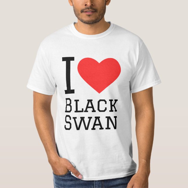 Camiseta Eu adoro o cisne negro (Frente)