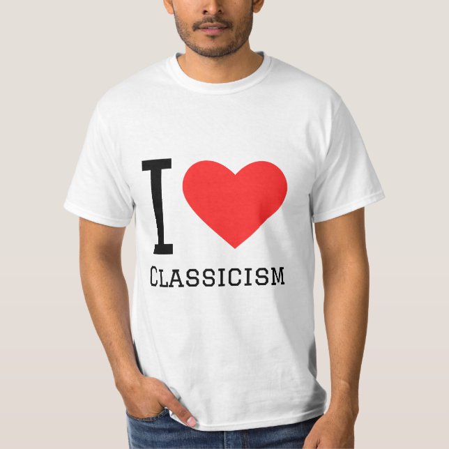 Camiseta Eu adoro o classicismo (Frente)
