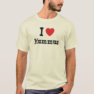 Camiseta Eu adoro o coração Hummus T-Shirt