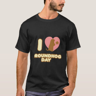 Camiseta Eu adoro o Dia da Marmota fevereiro 2 o Dia da Mar