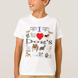 Camiseta Eu adoro o Dog