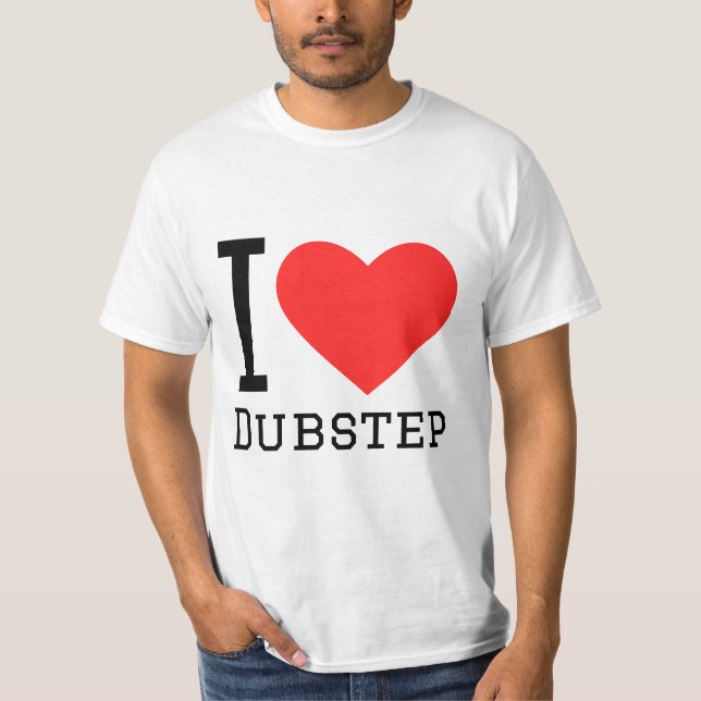 Camiseta Eu adoro o dubstep (Frente)