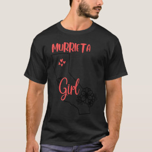 Camiseta Eu adoro o esboço da flor da Califórnia, Murrieta