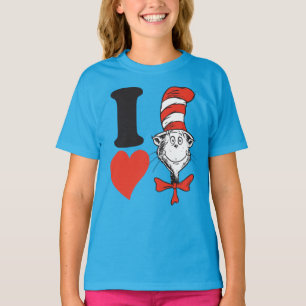 Camiseta Eu Adoro o Gato no Chapéu