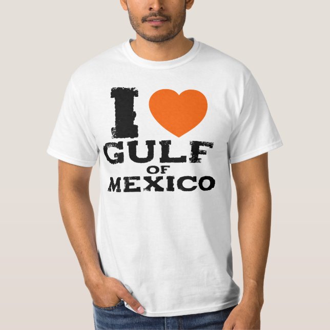 Camiseta Eu adoro o Golfo do México, Anti-Trump (Frente)
