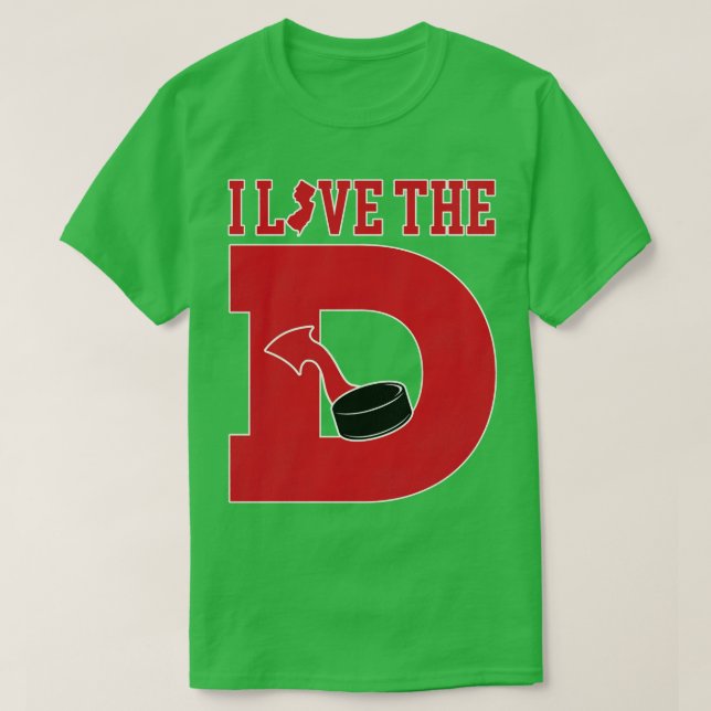 Camiseta Eu adoro o Hockey dos D Devils (Frente do Design)