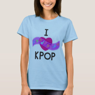 Camiseta Eu adoro o K-pop
