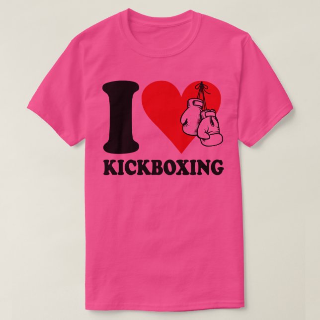 Camiseta Eu adoro o kickboxe (Frente do Design)