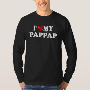 Camiseta Eu adoro o meu aplauso com Visto cardíaco para miú